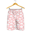 Cute Cloud Pattern Print Men's Shorts