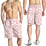 Cute Cloud Pattern Print Men's Shorts