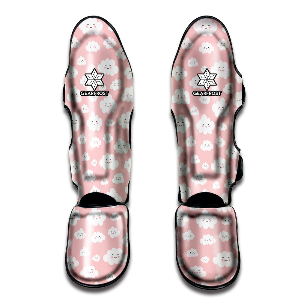 Cute Cloud Pattern Print Muay Thai Shin Guard