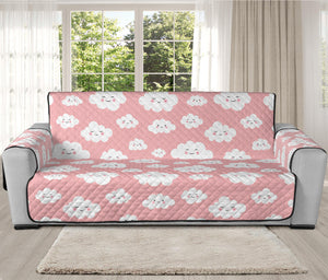 Cute Cloud Pattern Print Oversized Sofa Protector