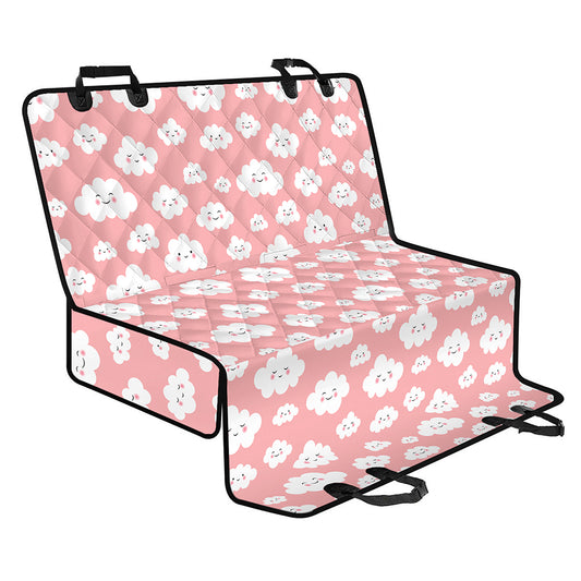 Cute Cloud Pattern Print Pet Car Back Seat Cover
