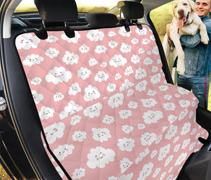 Cute Cloud Pattern Print Pet Car Back Seat Cover