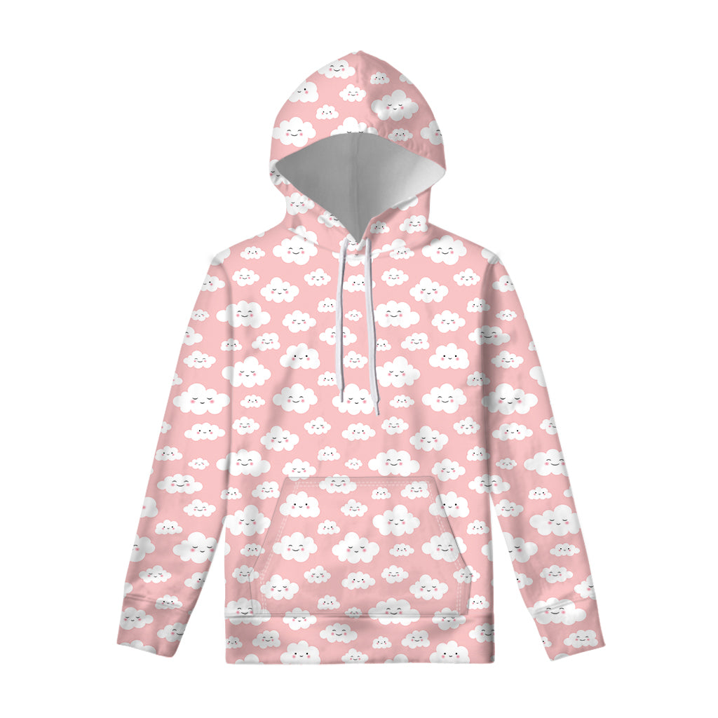 Cute Cloud Pattern Print Pullover Hoodie