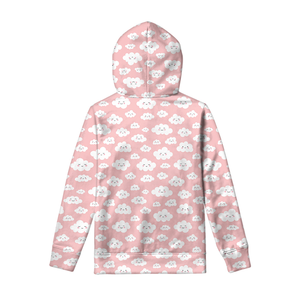 Cute Cloud Pattern Print Pullover Hoodie