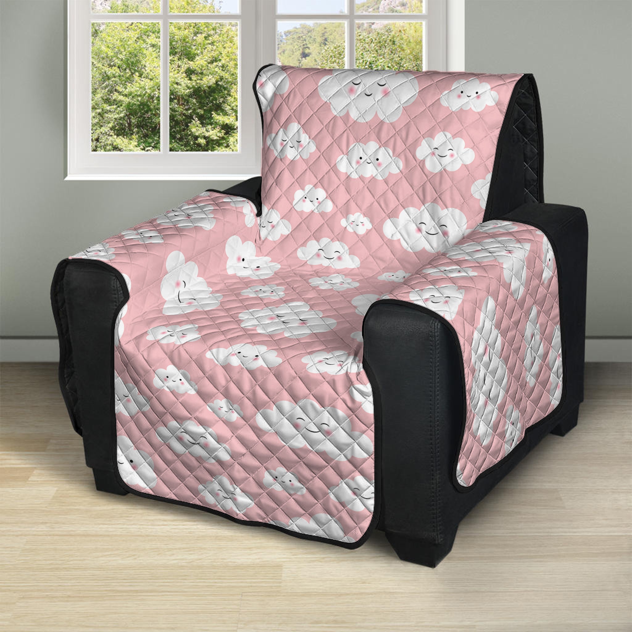 Cute Cloud Pattern Print Recliner Protector