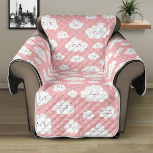 Cute Cloud Pattern Print Recliner Protector