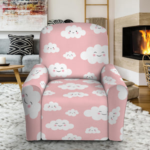 Cute Cloud Pattern Print Recliner Slipcover