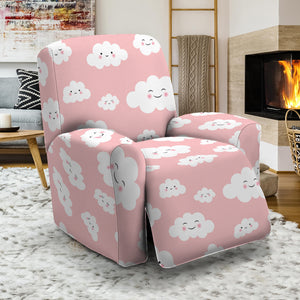 Cute Cloud Pattern Print Recliner Slipcover