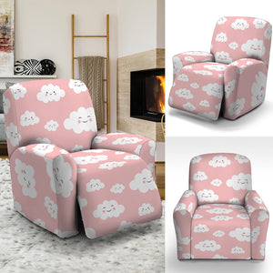 Cute Cloud Pattern Print Recliner Slipcover