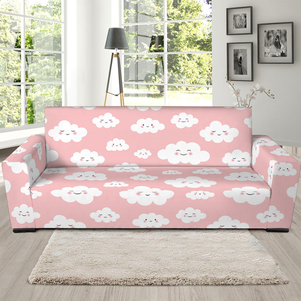 Cute Cloud Pattern Print Sofa Slipcover