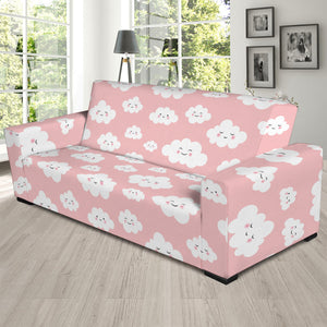 Cute Cloud Pattern Print Sofa Slipcover