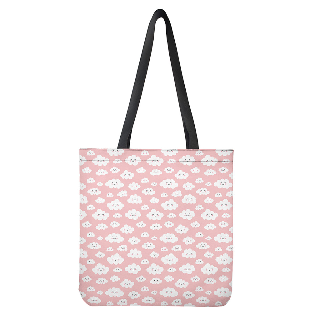 Cute Cloud Pattern Print Tote Bag