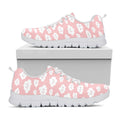 Cute Cloud Pattern Print White Running Shoes