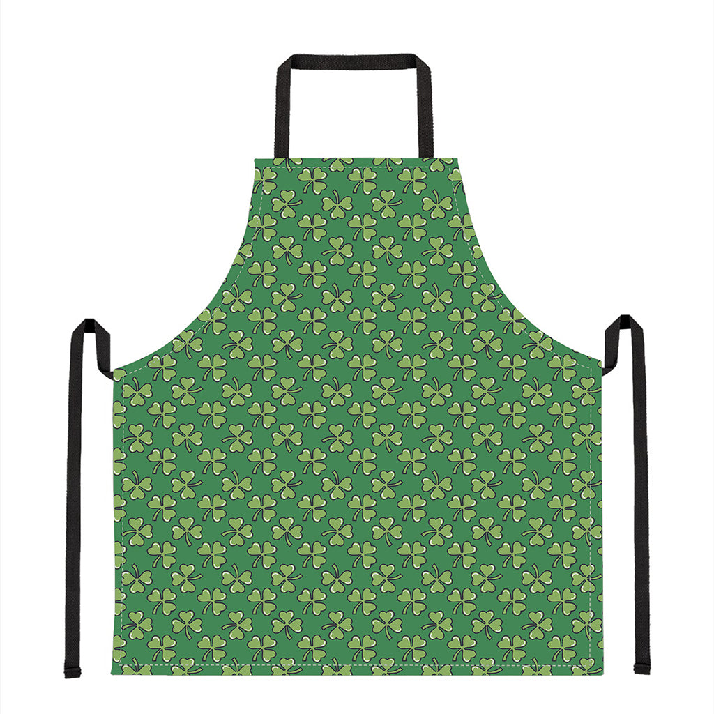 Cute Clover St. Patrick's Day Print Apron