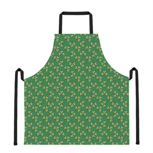 Cute Clover St. Patrick's Day Print Apron
