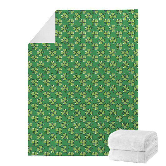 Cute Clover St. Patrick's Day Print Blanket