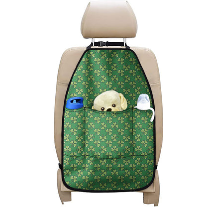 Cute Clover St. Patrick's Day Print Car Seat Organizers