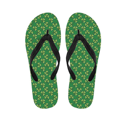 Cute Clover St. Patrick's Day Print Flip Flops