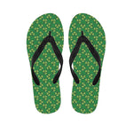 Cute Clover St. Patrick's Day Print Flip Flops