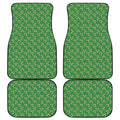 Cute Clover St. Patrick's Day Print Front and Back Car Floor Mats
