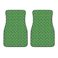 Cute Clover St. Patrick's Day Print Front Car Floor Mats