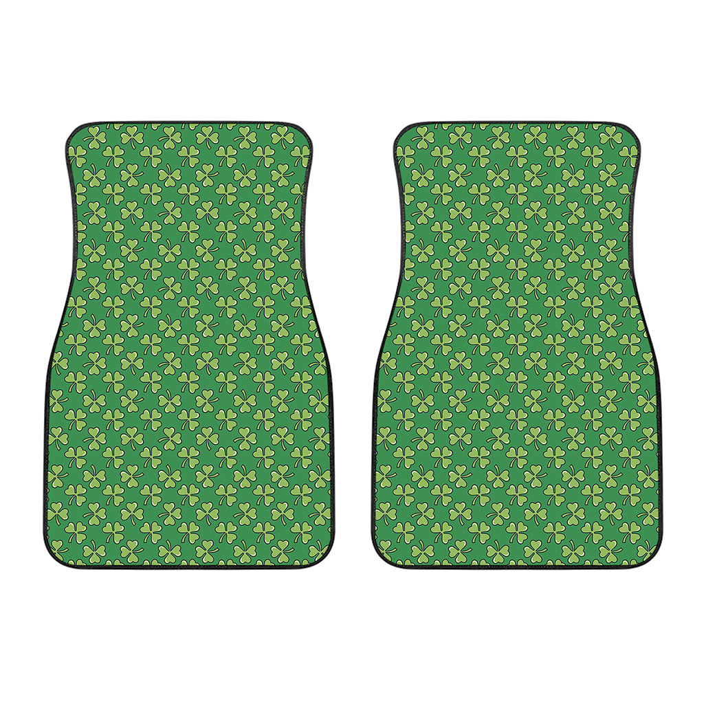 Cute Clover St. Patrick's Day Print Front Car Floor Mats