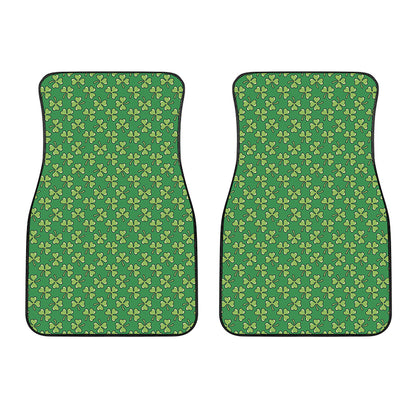 Cute Clover St. Patrick's Day Print Front Car Floor Mats
