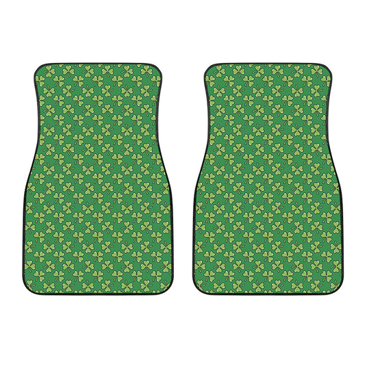 Cute Clover St. Patrick's Day Print Front Car Floor Mats