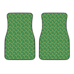 Cute Clover St. Patrick's Day Print Front Car Floor Mats