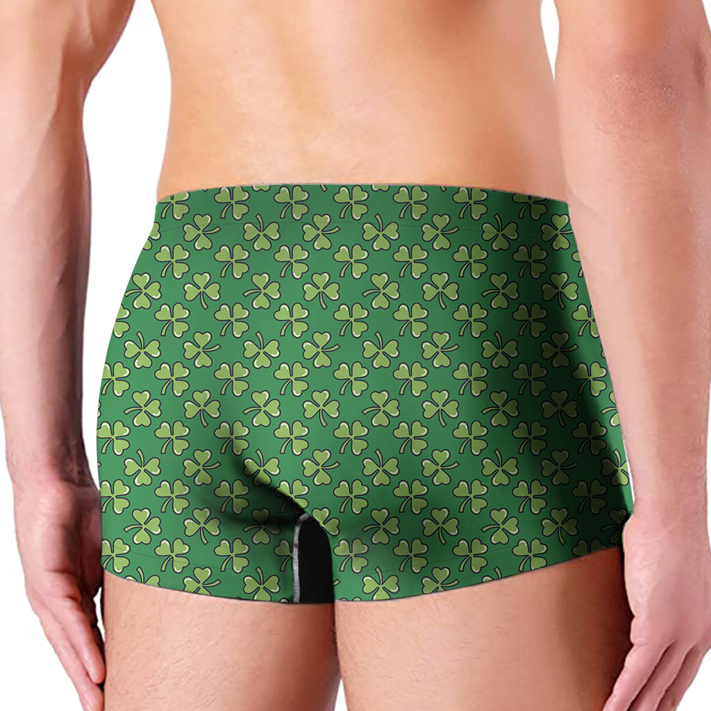 Cute Clover St. Patrick's Day Print Men's Boxer Briefs