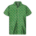 Cute Clover St. Patrick's Day Print Men's Short Sleeve Shirt