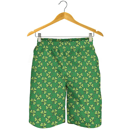 Cute Clover St. Patrick's Day Print Men's Shorts