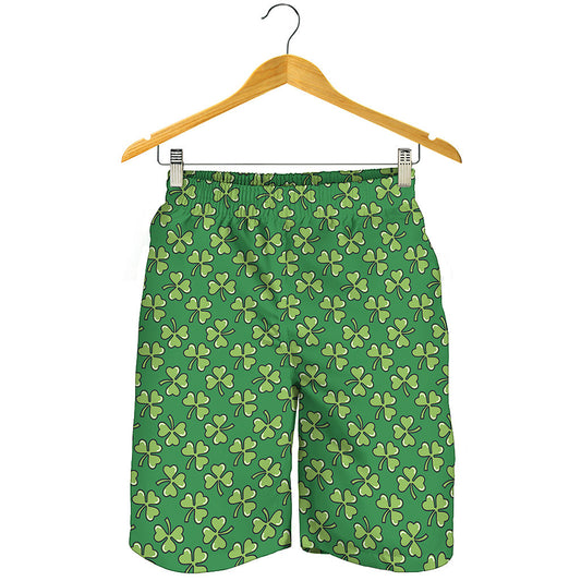 Cute Clover St. Patrick's Day Print Men's Shorts