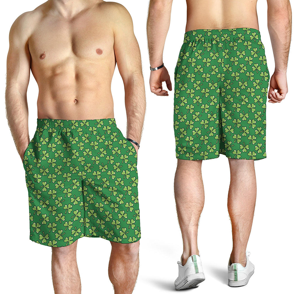 Cute Clover St. Patrick's Day Print Men's Shorts