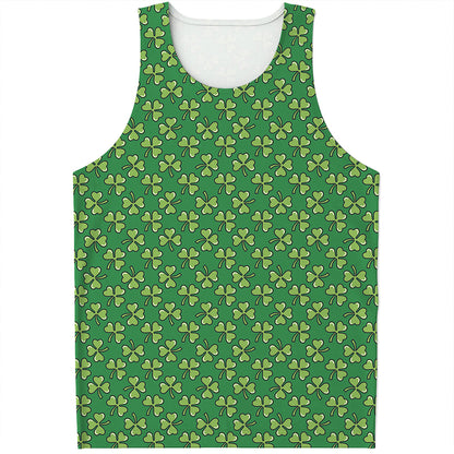 Cute Clover St. Patrick's Day Print Men's Tank Top