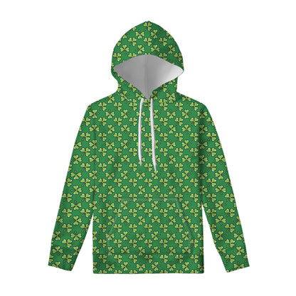 Cute Clover St. Patrick's Day Print Pullover Hoodie