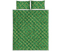 Cute Clover St. Patrick's Day Print Quilt Bed Set