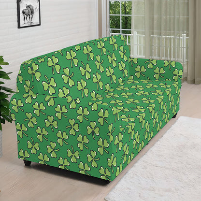 Cute Clover St. Patrick's Day Print Sofa Cover