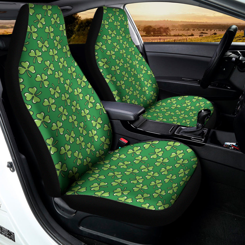 Cute Clover St. Patrick's Day Print Universal Fit Car Seat Covers