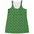 Cute Clover St. Patrick's Day Print Women's Racerback Tank Top