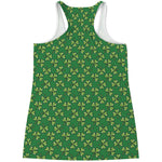 Cute Clover St. Patrick's Day Print Women's Racerback Tank Top
