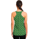 Cute Clover St. Patrick's Day Print Women's Racerback Tank Top