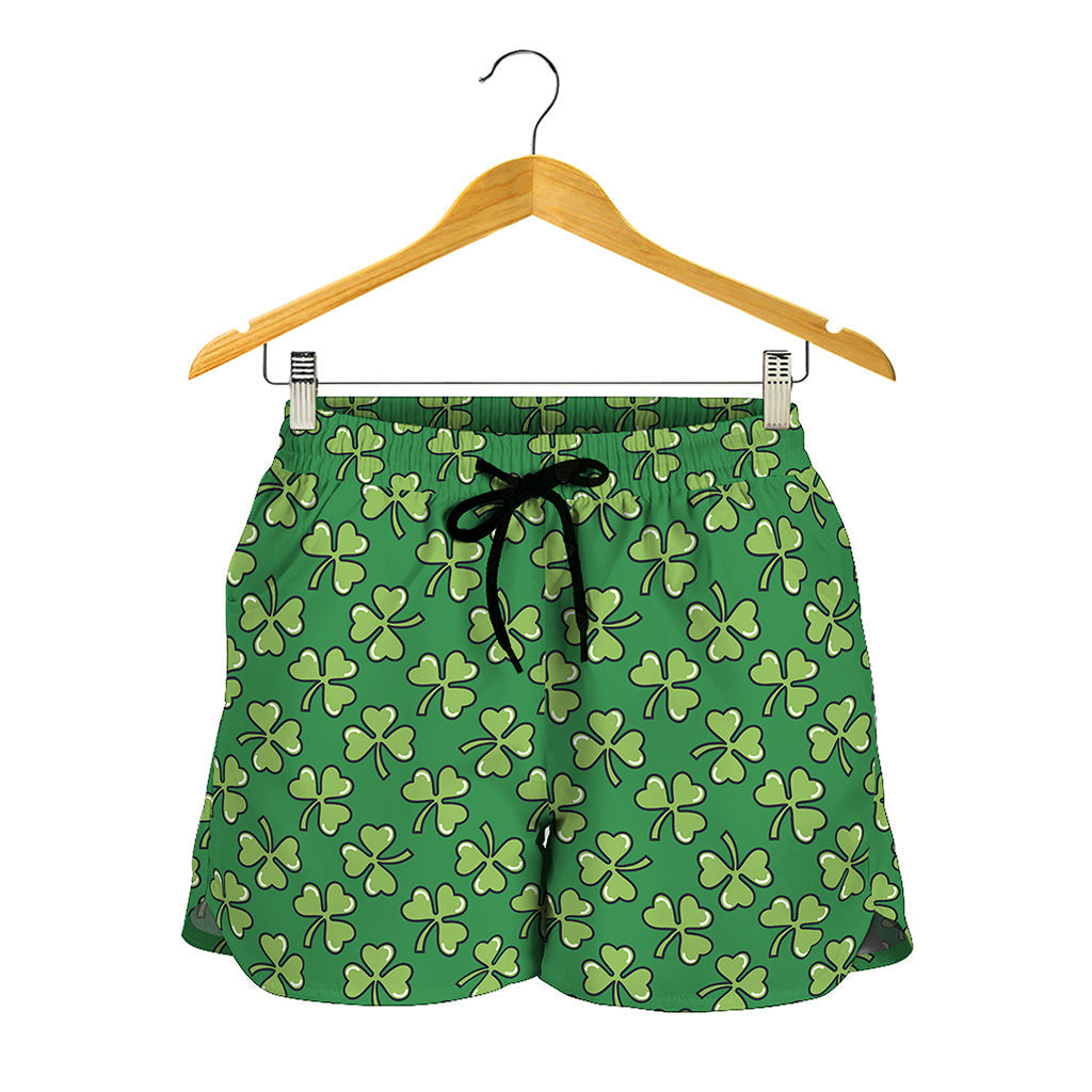 Cute Clover St. Patrick's Day Print Women's Shorts