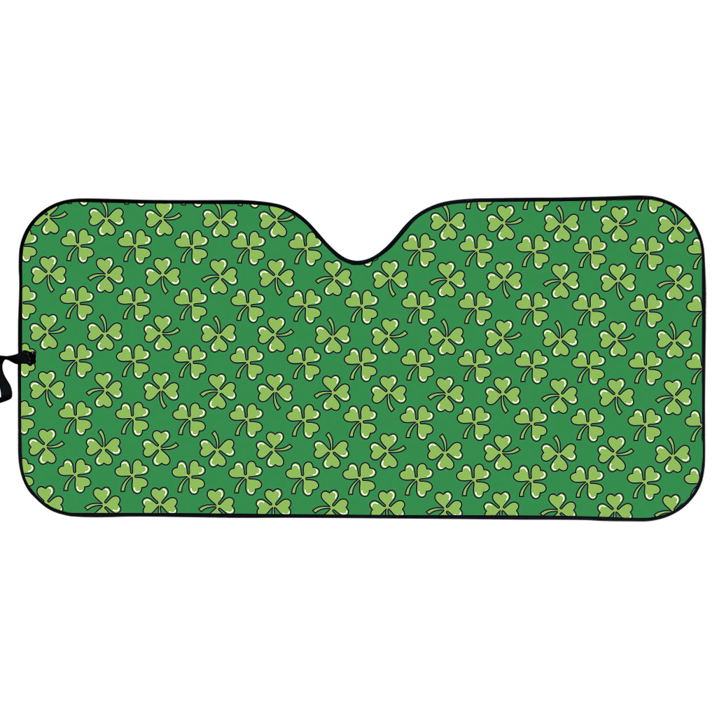 Cute Clover St. Patrick's Day Print Car Sun Shade