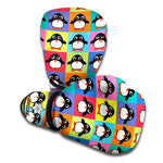 Cute Colorful Penguin Pattern Print Boxing Gloves
