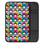 Cute Colorful Penguin Pattern Print Car Center Console Cover