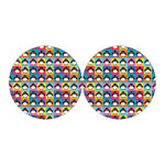 Cute Colorful Penguin Pattern Print Car Coasters