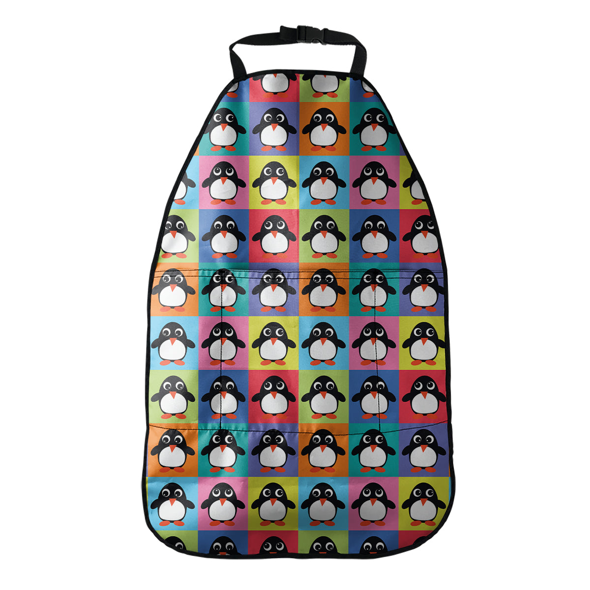 Cute Colorful Penguin Pattern Print Car Seat Organizers