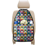 Cute Colorful Penguin Pattern Print Car Seat Organizers