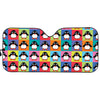 Cute Colorful Penguin Pattern Print Car Sun Shade